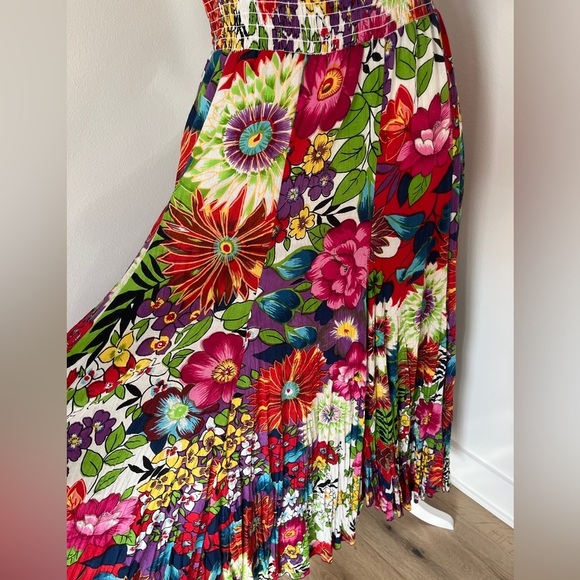 Floral Multicolor Women's Dress - Picture 4 of 5